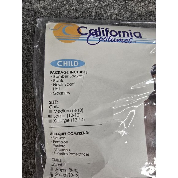 California Costume AMELIA EARHART/AVIATOR / CHILD Girls Pilot Child Large - Picture 2 of 6